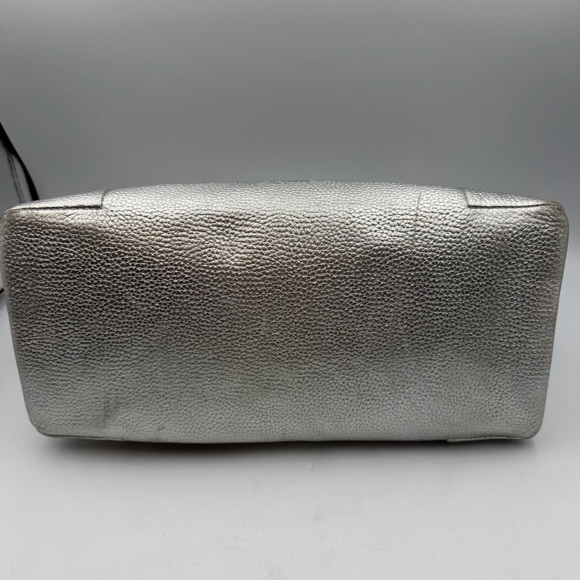 Ted Baker Silver Leather Shoulder Bag Pink Bow Lining main image 2